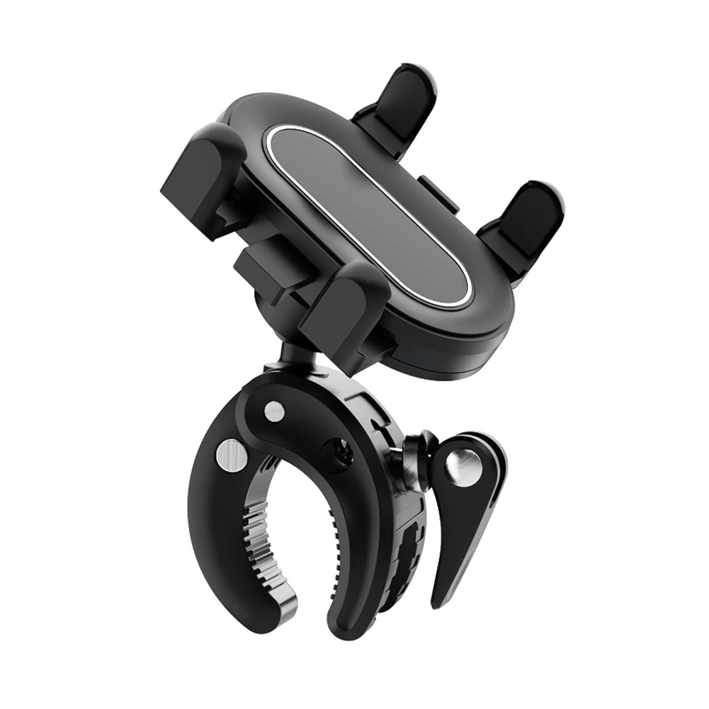

Bike and Motorcycle Phone Mount Adjustable Holder for Baby Stroller Easy Installation Compatible with Smartphones