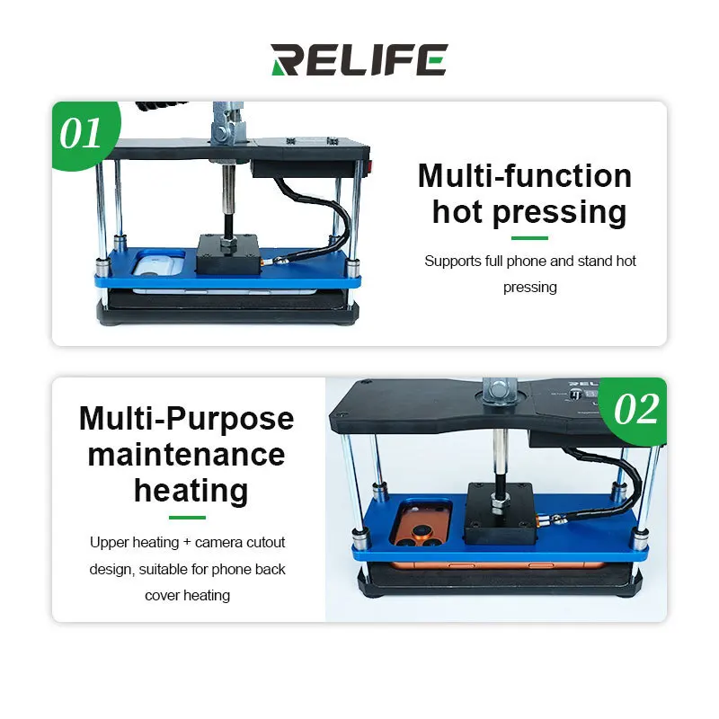 RELIFE LS5 SE нагрев и удерживающий давление, регулируемая температура для ремонта ламинирования экрана телефона, усиление рамки