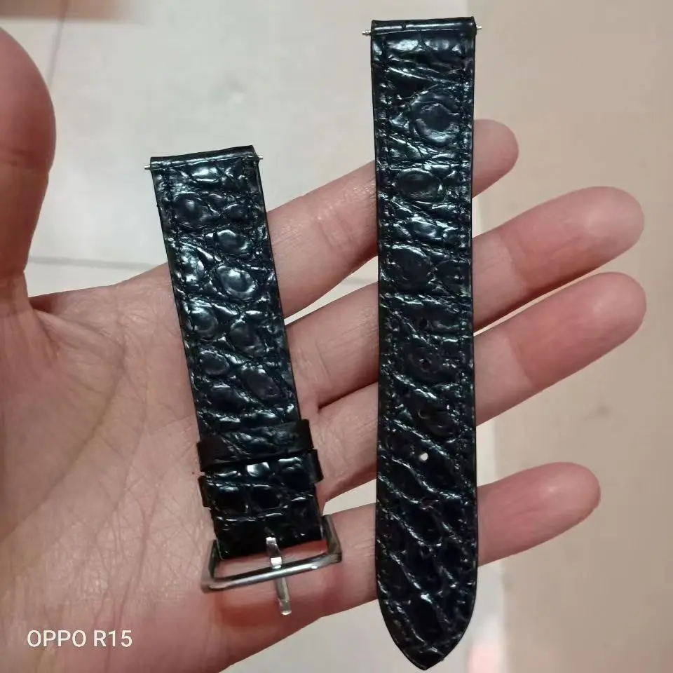 2023 new double-sided alligator leather watch strap. Belt. Crocodile leather leather strap, size can be customized