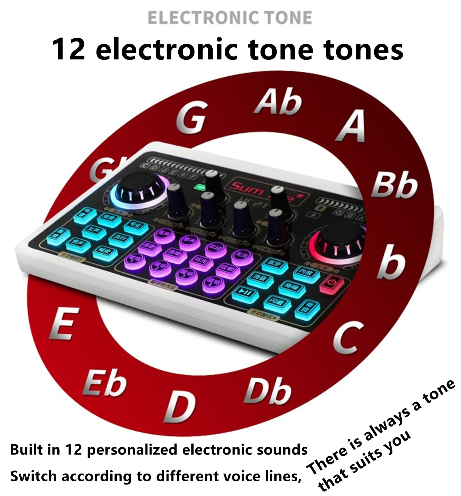 

Live Broadcast Sound Card Mobile Phones Computers Karaoke Bluetooth Change Magic Sound Machine Accompany Beautify Sing Song OTG