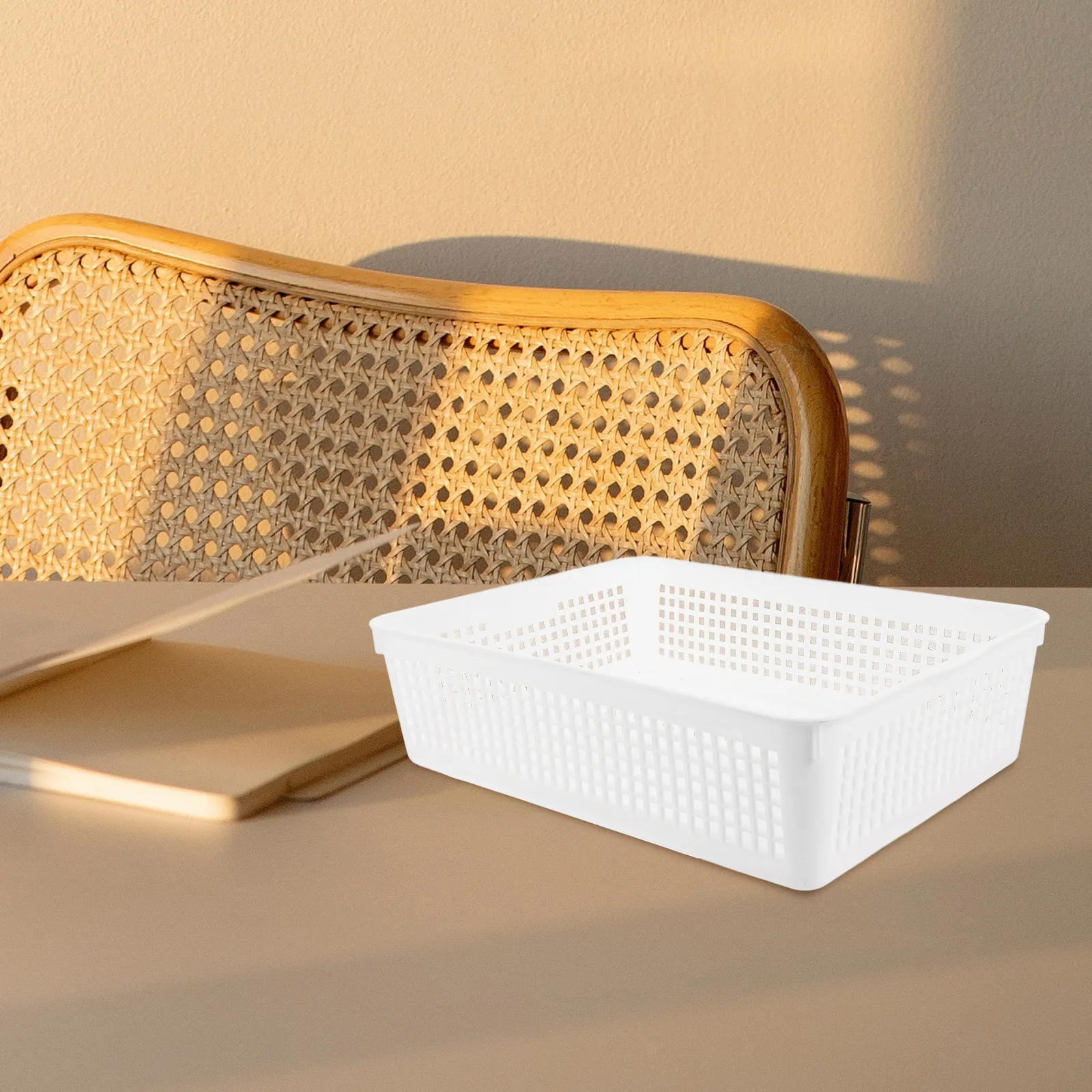 6Pcs Storage Basket Plastic File Organizer Desktop Sundries Holder for File Documents Cosmetics Office Home Organization view 4