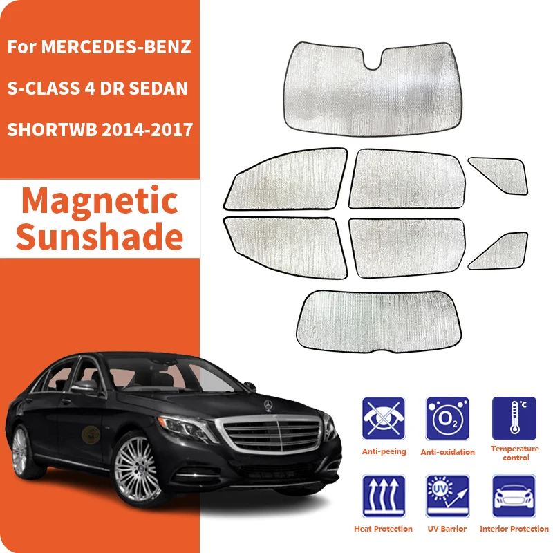 

Солнцезащитные шторки для окон автомобиля, аксессуары для MERCEDES-BENZ S-CLASS 4DR SEDAN SHORTWB 2014-2017