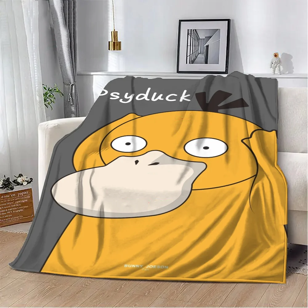 Soft Blanket King Size P-pokemonS Thermal Blankets for Bed Throw Blankets Characters Decorative Sofa Blanket Home Interior Nap