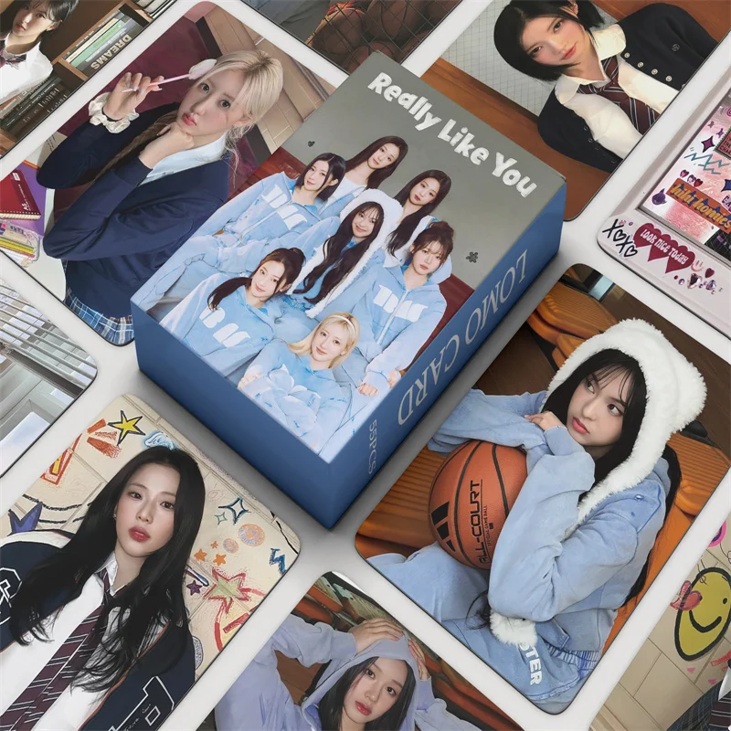 55pcs/set BABYMONSTER New Album LOMO Card REALLY LIKE YOU Concert Fan Collection Card Girl Gift ASA AHYEON Postcard Photo Card