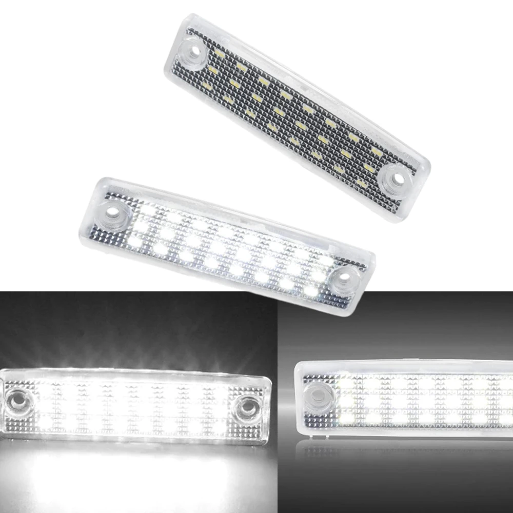 12V 2Pcs Car LED License Number Plate Light  for Toyota 4Runner Previa Sequoia 81270-35140, 81273-35130