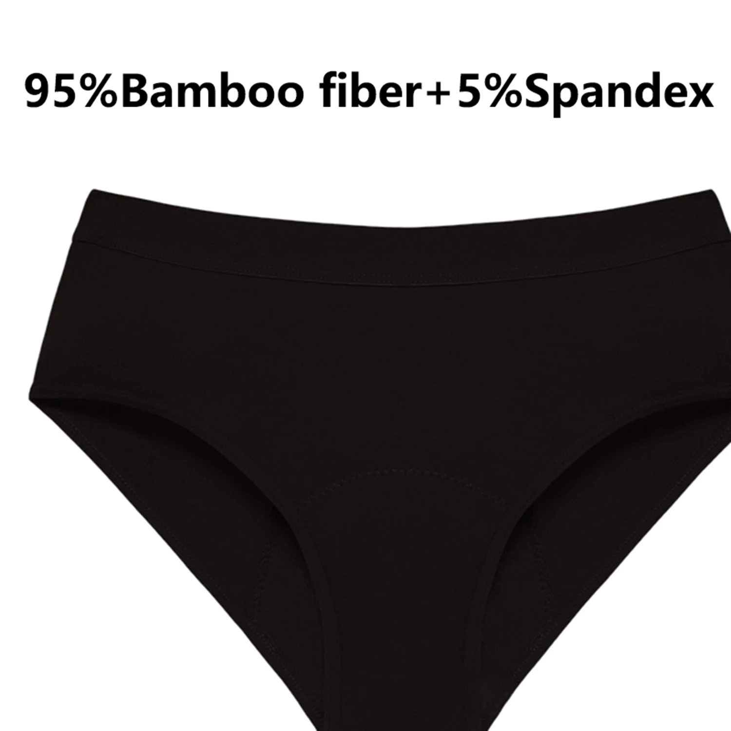 Ropa interior para incontinencia para mujer, bragas a prueba de fugas para el período de absorción, cuatro capas de pantalones fisiológicos, paquete de 3