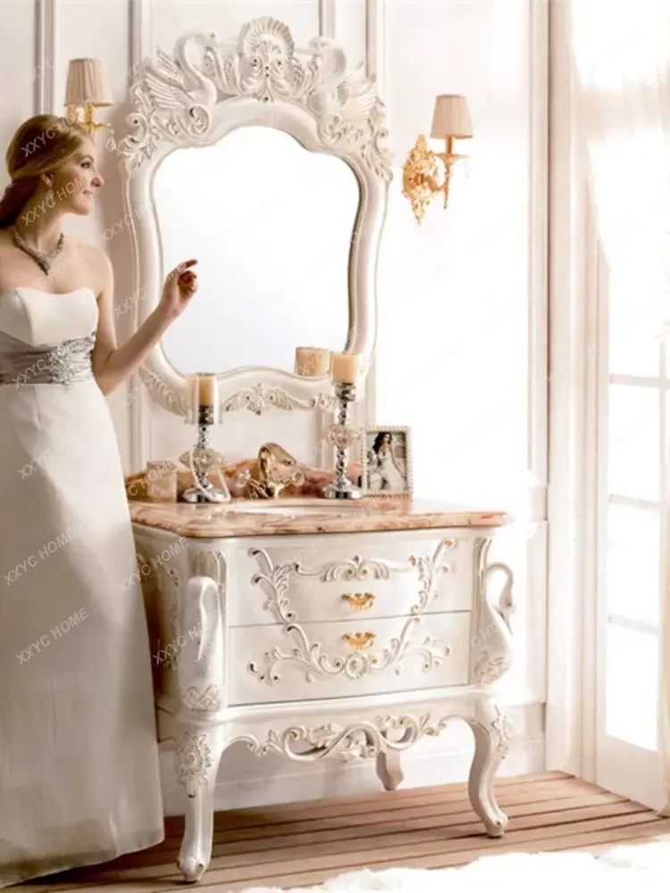 Red Oak European American Chinese Style Floor Custom Marble Antique