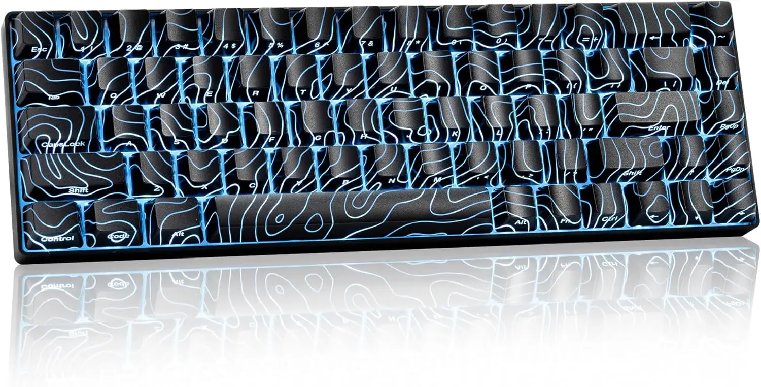 

60% игровая клавиатура XVX HE68 с магнитным переключателем, алюминиевая рамка с ЧПУ для ноутбука, Xbox PS4, PS5, черный