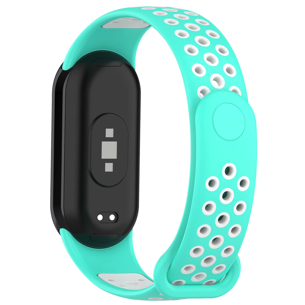 Pulseira de silicone para Xiaomi Mi Band 8 e 9, Pulseira de pulso, Sport Watch Band, Banda de substituição, Correa para Miband 8 e 9