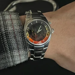 Reloj Original Flame para hombre y mujer, cronógrafo Retro, Alien Advanced Instagram, mismo diseño pequeño, electrónico