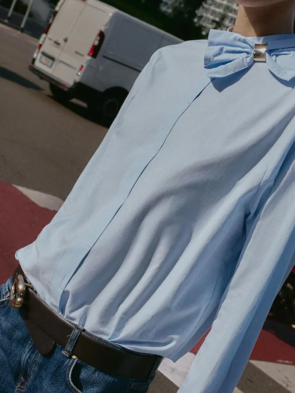 

Winter Stage Costume Women's Long Sve irt Silk Twill Knot Decorated 2025 Winter Collection Faionable Traditi...