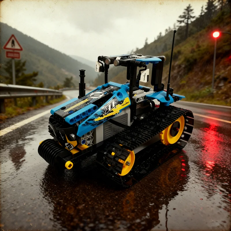 324 pçs moc trator rastreado modelo técnico blocos de construção presente natal construção montar brinquedos diy educação aniversário