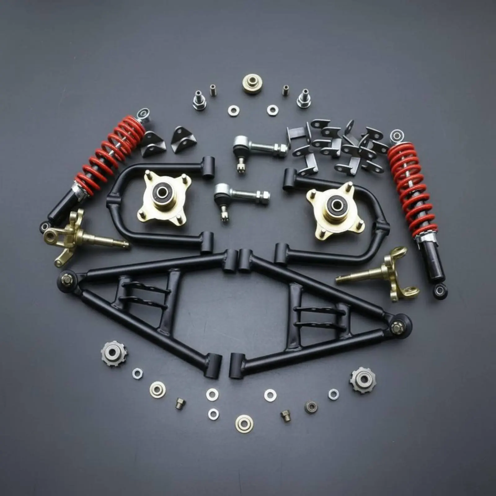 ATV Steering Linkage Lever Spherical Joint Joint Assembly Modification Parts Front Shock System Steering Kit DIY Four-Wheel Bike