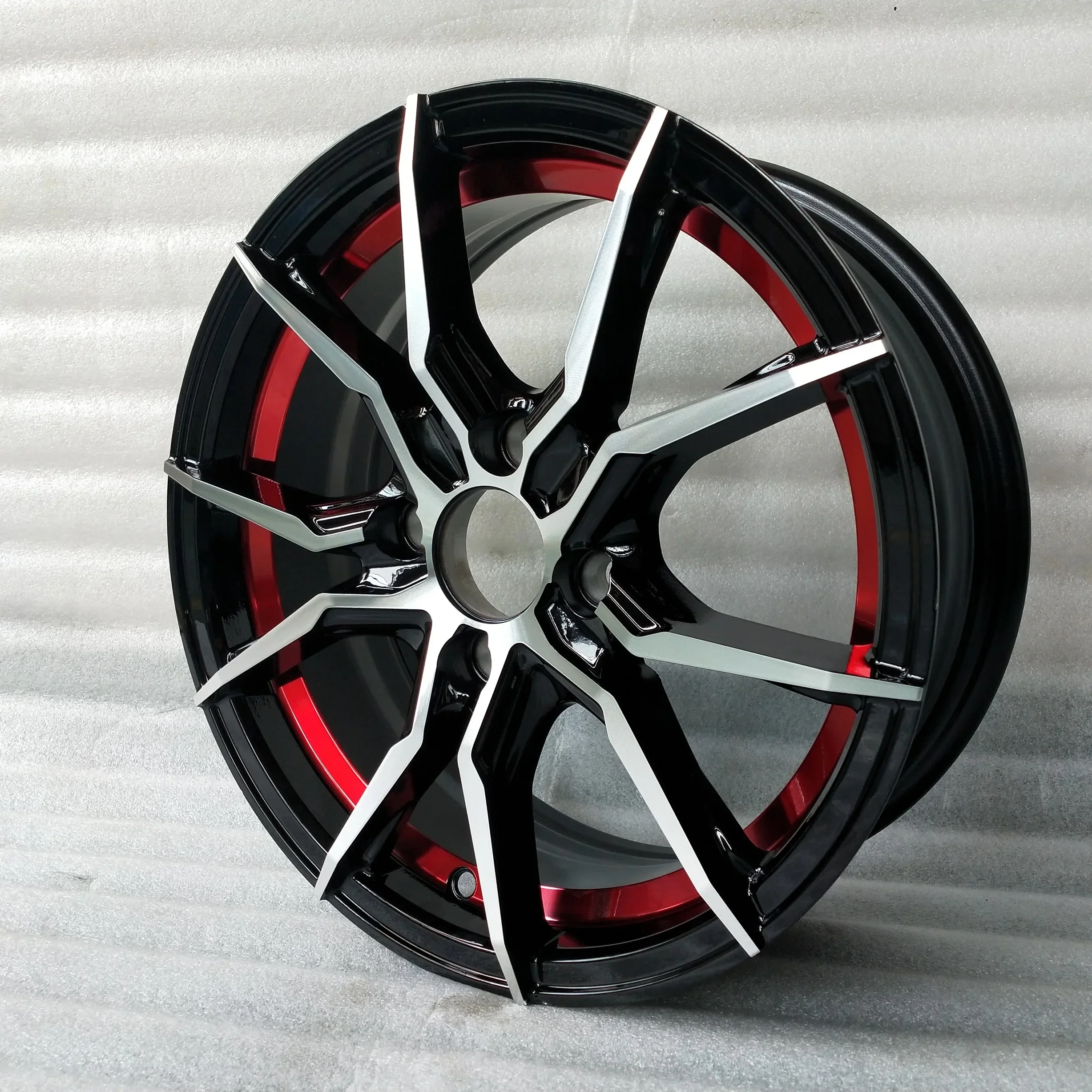 Custom 14 15 inch 4x100 4 holes alloy aluminum passenger car wheels rims for Chevrolet vw nissan