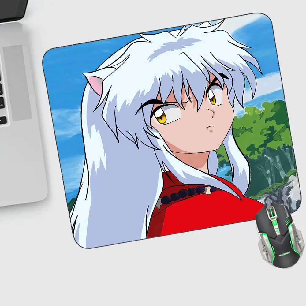 

Anime Inuyasha Mouse Pad Small Gaming Accessories Keyboard Computer Offices Desk Mat Pc Gamer Non-slip Rubber Mousepad