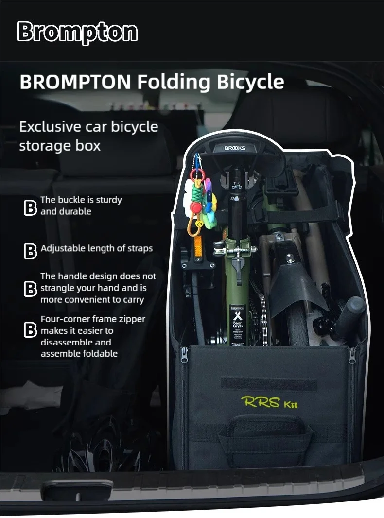 RRSKIT Neue Klapp Fahrrad Lagerung Box Für Brompton 14-16 zoll Für Dahon Ruhm 18-22 Zoll fahrrad Klapp Lagerung Staubdicht Tasche – Detail 12
