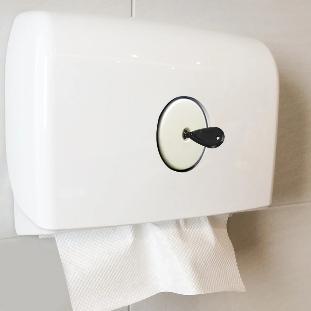 

2pcs Waterproof Tissue Box Key ABS Commercial Toilet Paper Dispenser Replacement Durable Easy Open Paper Towel for Office