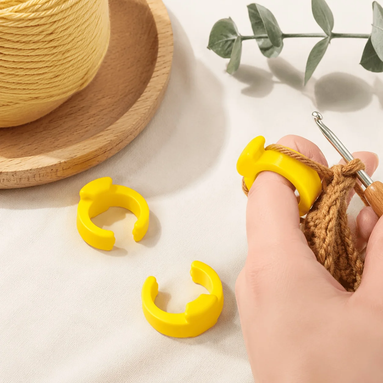 1 pieza de Herramienta de Anillo Mágico, Herramienta Auxiliar para Crochet