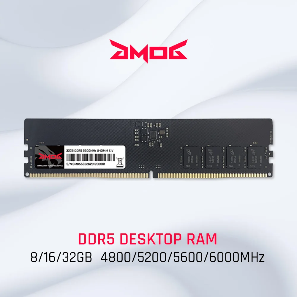 

Оперативная память GMOG Настольная память DDR5 8 ГБ 16 ГБ 32 ГБ 4800 МГц 5200 МГц 5600 МГц 6000 МГц DIMM Память ОЗУ 1.1V DDR5 Память ОЗУ