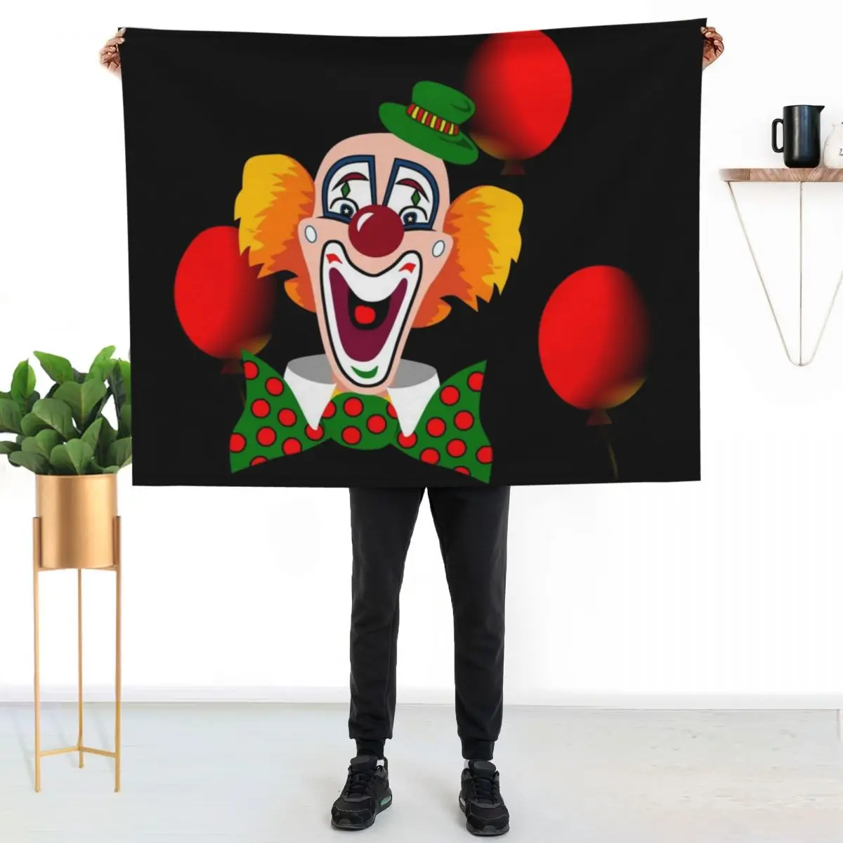 Clown Throw Blanket Winter beds Weighted Camping blankets ands Luxury Brand Soft Plush Plaid Blankets