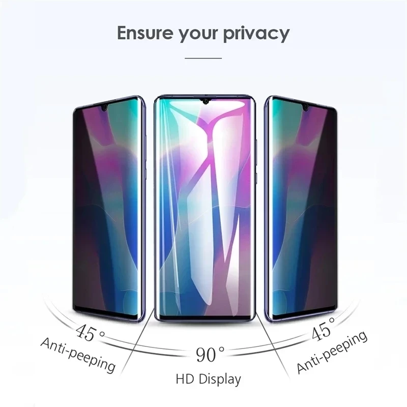 3Pcs Privacy Hydrogel Film For Realme GT 2 Pro 8 7 9 Pro 8i 9i For Realme GT Neo 2 3 2T Q3S Q3 C21Y C25S C25Y Screen Protector