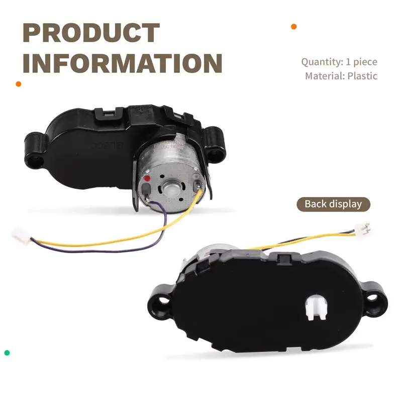 B98A Side Brush Motor Replacement for Cecotec Conga BL500/BL500-T2/T3/Midea VCR16, Vacuum Cleaner Parts Accessories
