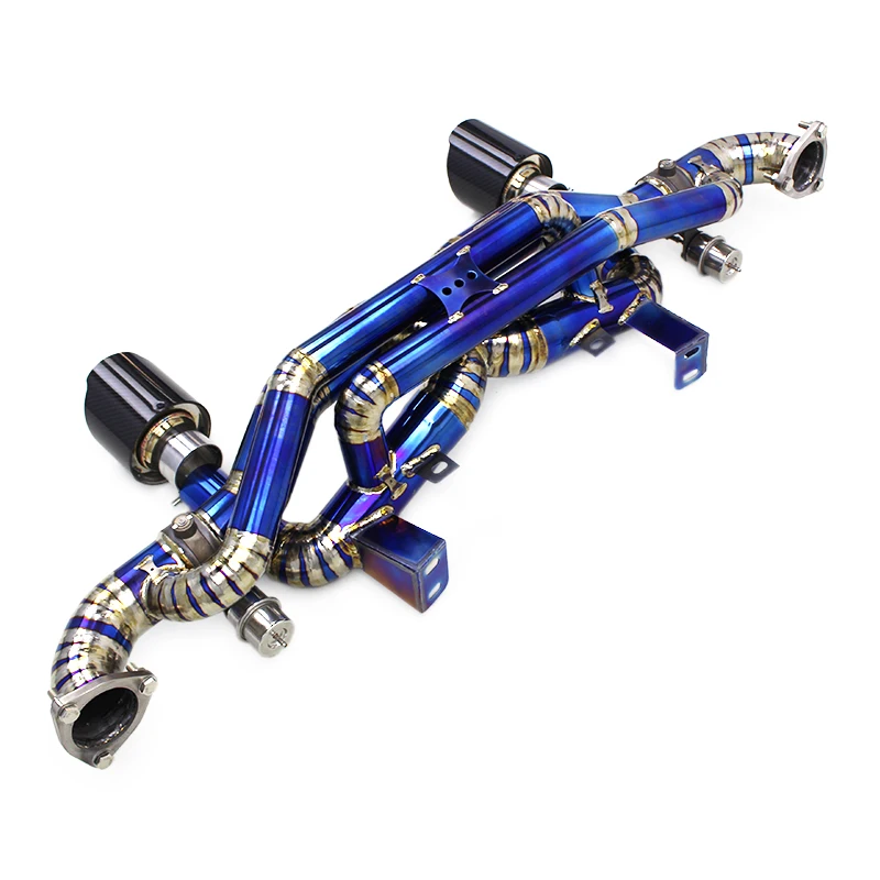 

Yooking Titanium Exhaust For Porsche 718 Cayman GT4 RS 4.0L Muffler Exhaust Valve Escape Car Exhaust System