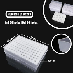 10ul 96 Löcher 1ml 60 Löcher Spitze Box Labor Pipette Spitze Box Autoklav wieder verwendbare Aufbewahrung sbox Labor bedarf