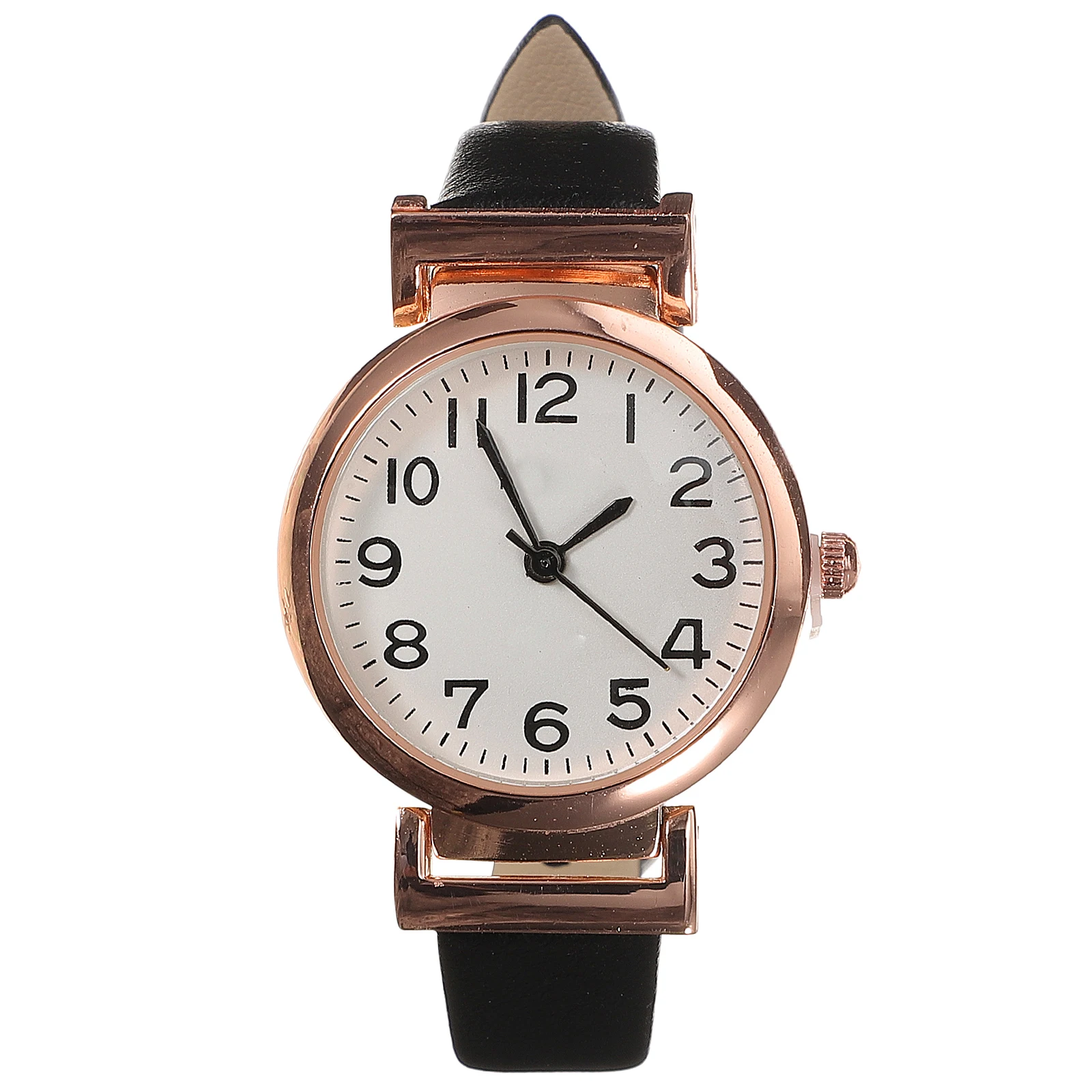 

Women Quartz Watch Simple Design Casual Fashion Small Watches for Lady Wrist Black Comfortable Strap Christmas Gifts