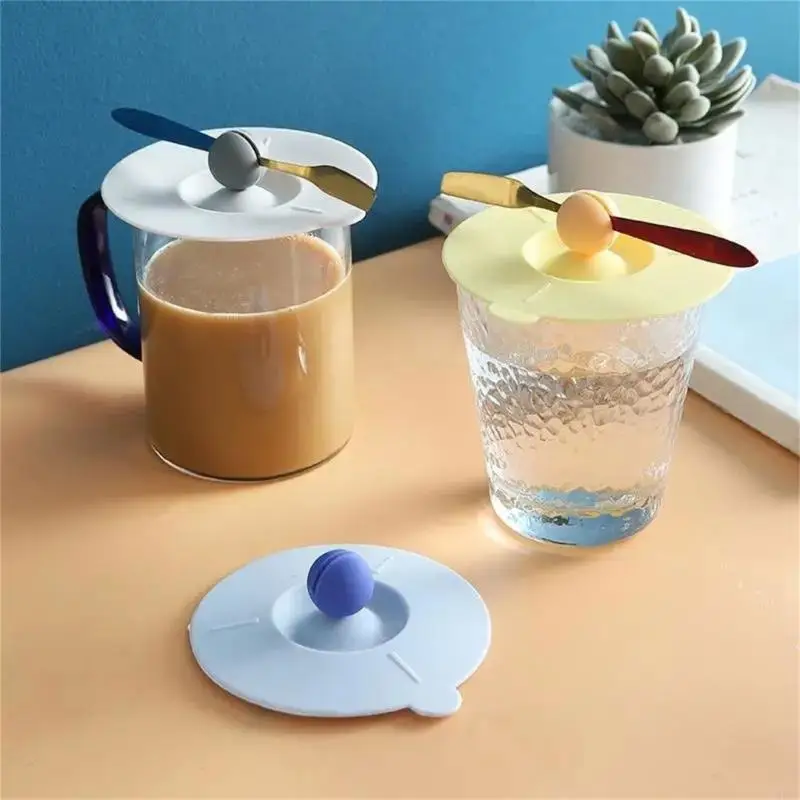 Tapas taza silicona grado alimenticio HX6C, cubierta taza bebida reutilizable, tapa taza Universal, cubiertas