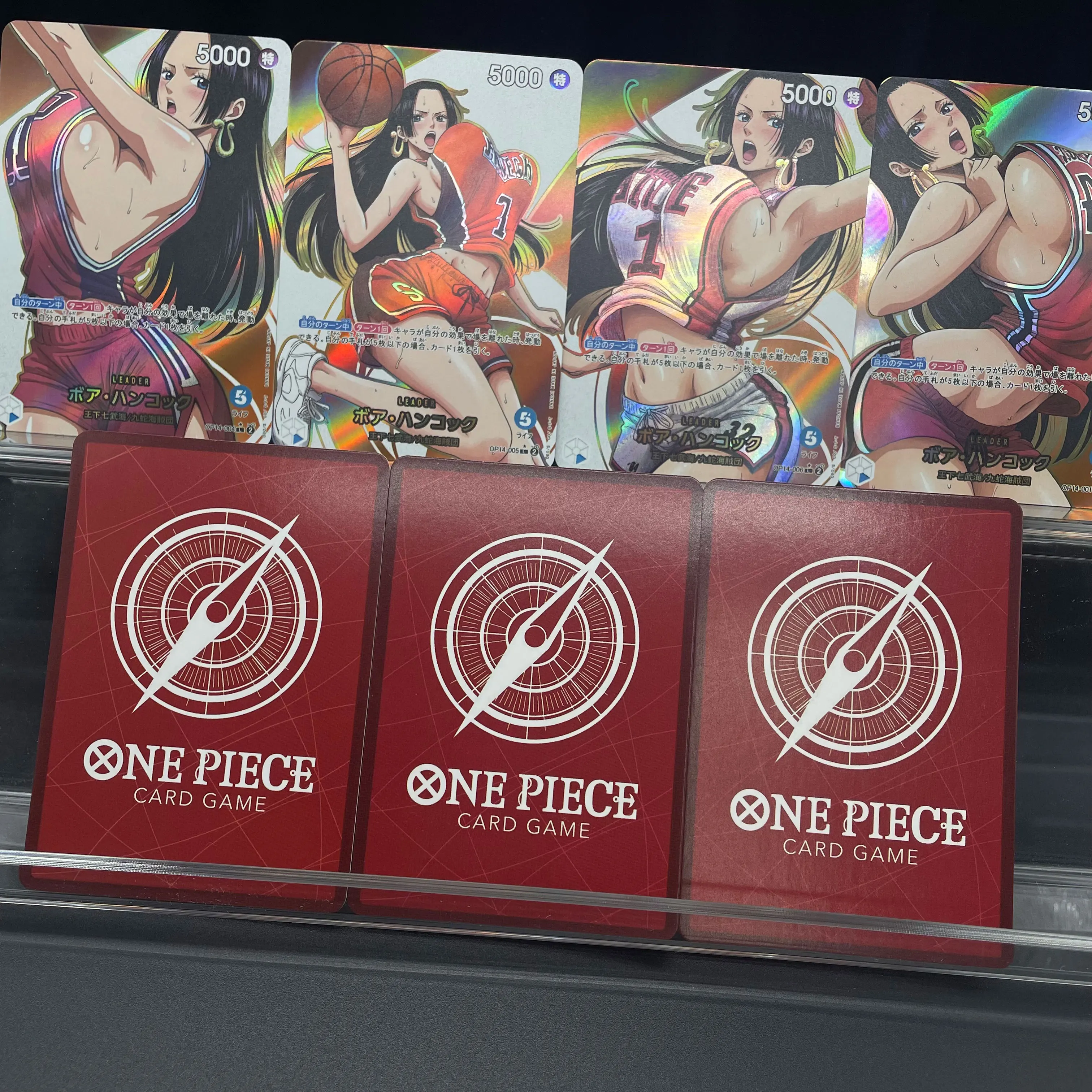 

7Pcs/set DIY Cartoon New Japanese Basketball Boa Hancock Flash Card Opcg Self Made Classic Anime Collection Cards Gift Toys