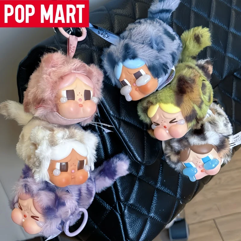 

Подлинная POP MART CRYBABY Leopard Cat Series слепая коробка виниловый плюшевый кулон праздничные подарки изысканные коллекционные игрушки куклы