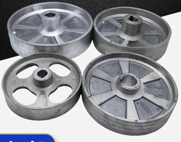 

Trimming machine aluminum l, woodworking drive wh-eel, flat belt spindle motor, flat iron whe-el, aluminum wheel 1PCS