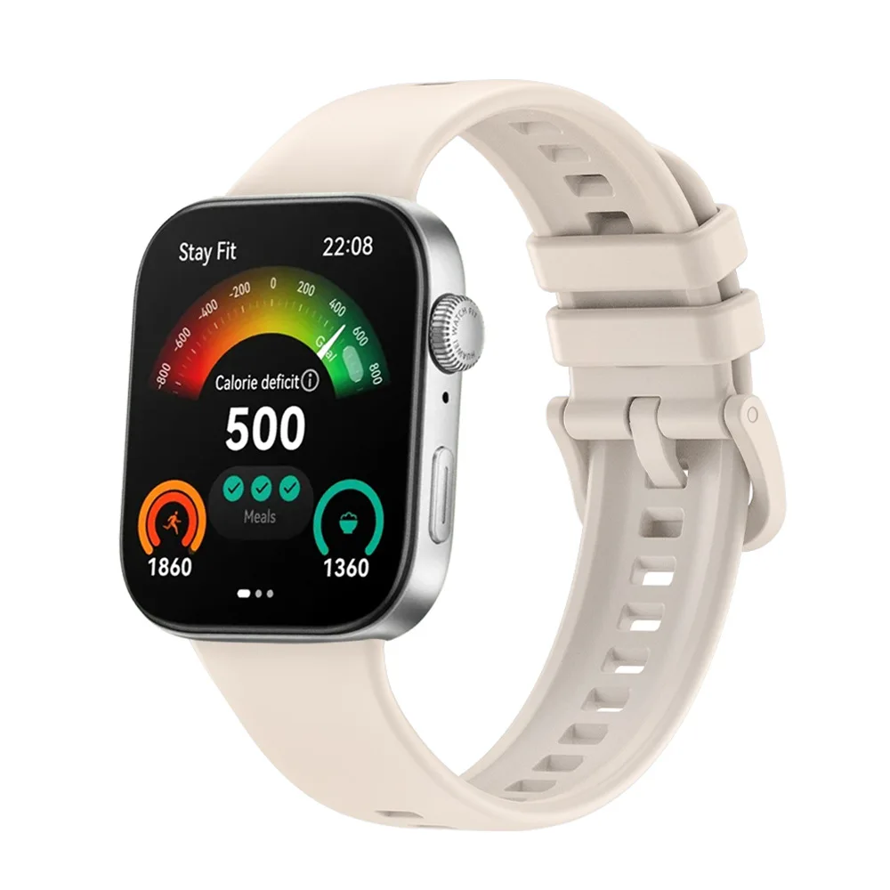 แบบพกพาสายนาฬิกาซิลิโคนเปลี่ยนสร้อยข้อมือนาฬิกาสมาร์ทBreathableอุปกรณ์เสริมสําหรับHuawei Watch FIT 3