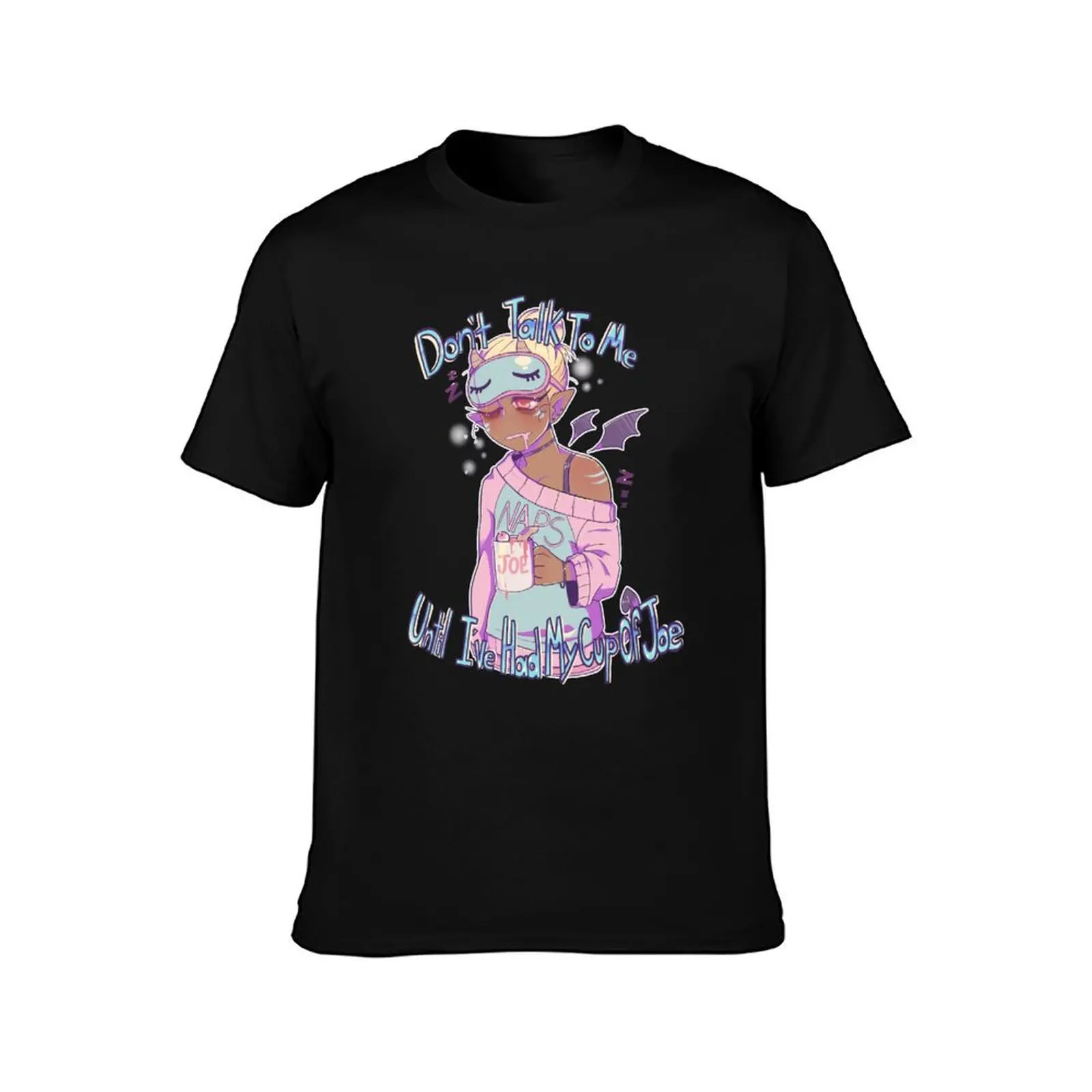 Don't Talk To Me Until I've Had My Cup Of Joe T-Shirt Summer Print Short Sleeve Tee T-Shirt