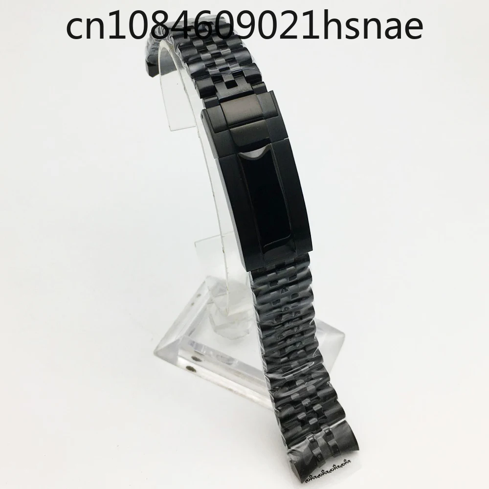 Watch Accessories SUB 20MM Stainless Steel Strap Folding Buckle Suitable for Seiko Men's Stainless Steel Five-Bead Bracelet