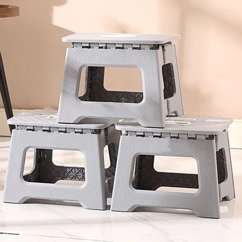 Folding stool Portable household Chair Lightweight outdoor camping small bench Space-saving and skid-resistant stool