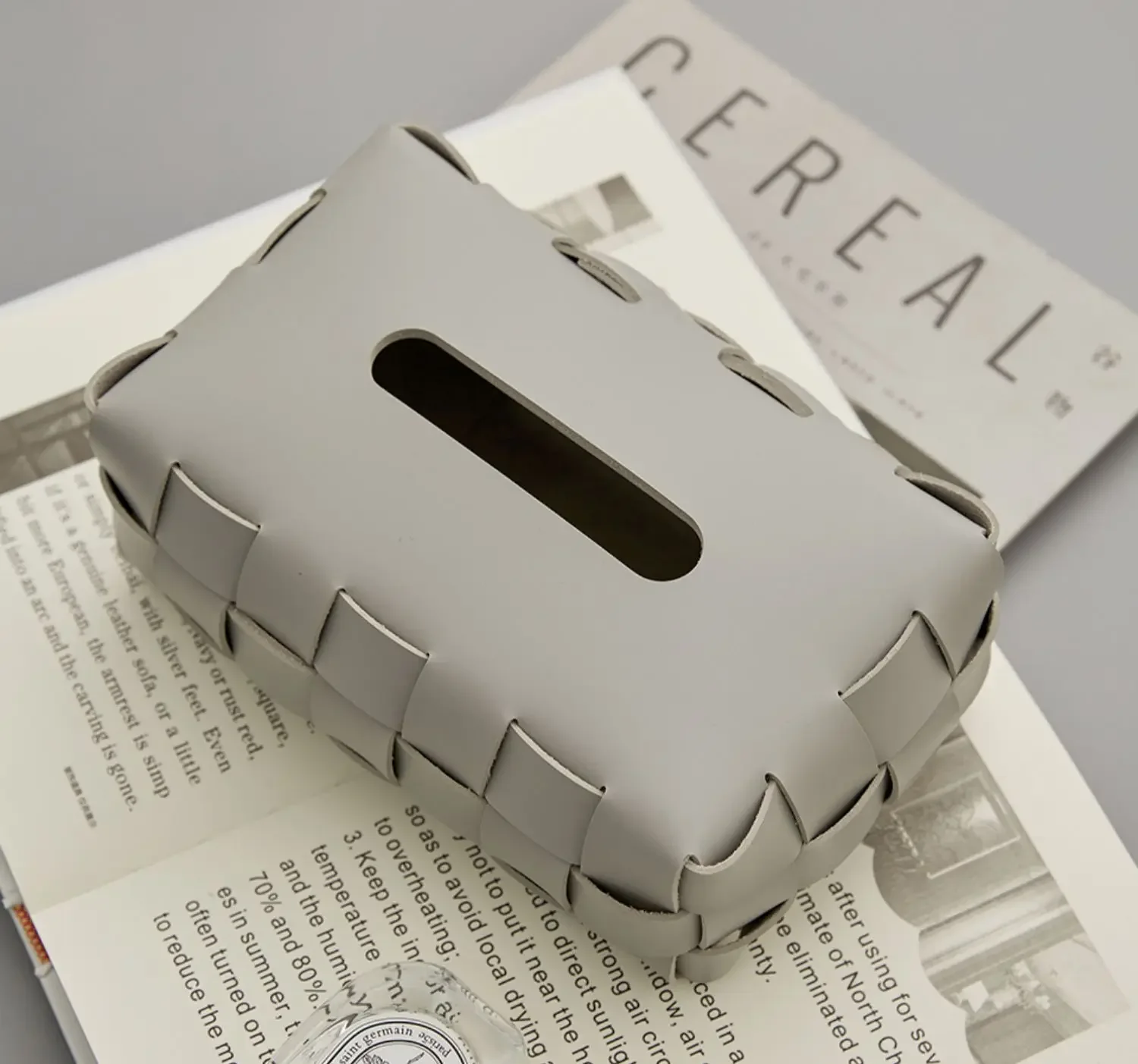 Black and White Tissue Box, Living Room Light Luxury Dining Table, Paper Drawer