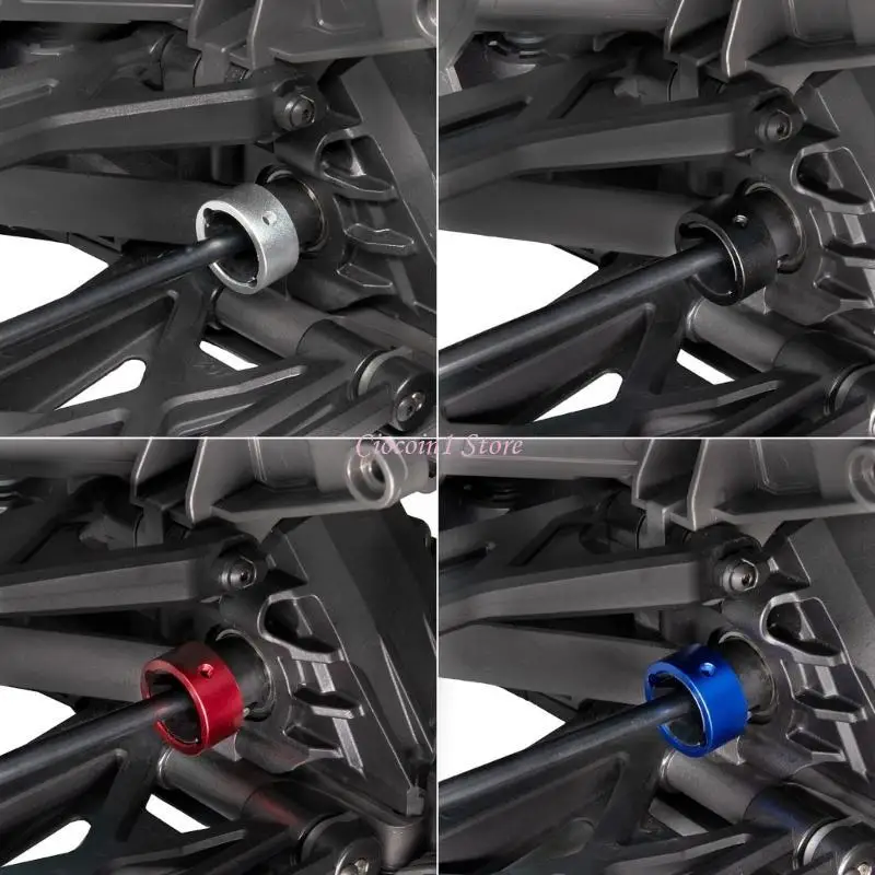 Y1UB Durable Extended Wheel Rims Metal Lock Ring Full Scaled Durable Counterweight Rings for Remote Control 1:6 TRXA