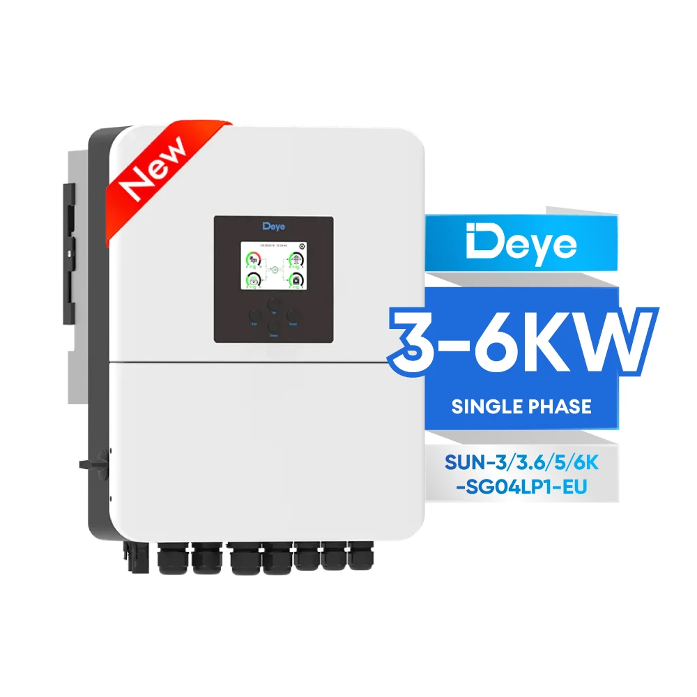 Sun-3/3.6/5/6K-Sg04Lp1-Eu Eu Warehouse Mppt Solar Hybrid Inverter 3Kw 3.6Kw 5Kw 6Kw Deye Solar Energy Inverter