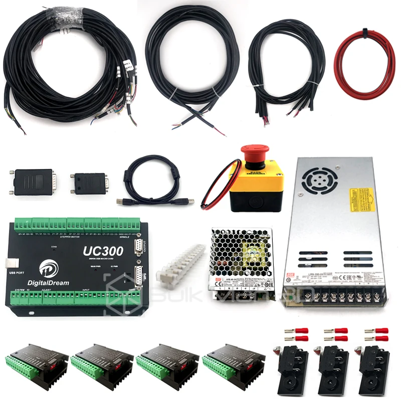 

MACH3 USB 4-Axis UC300 Controller Bundle for QueenBee / WorkBee / LEAD CNC Engraving Milling Machine