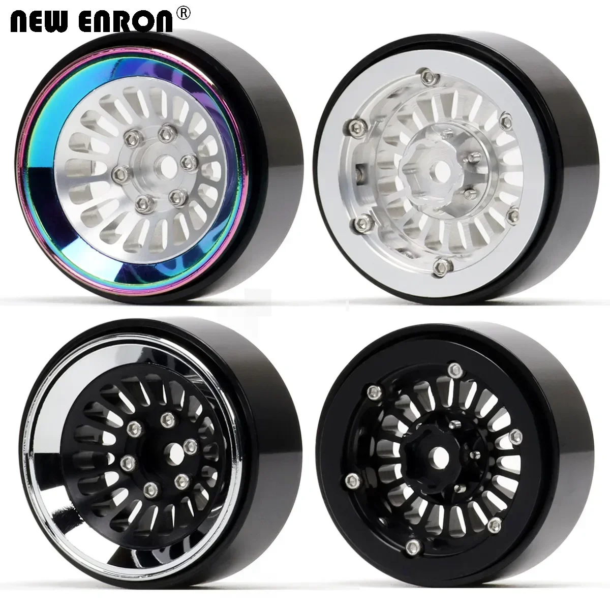 

CNC Aluminum Alloy 1.3 inch Beadlock Wheel Rim Hub for RC Crawler Car 1/18 1/24 Axial SCX24 TRAXXAS TRX4M