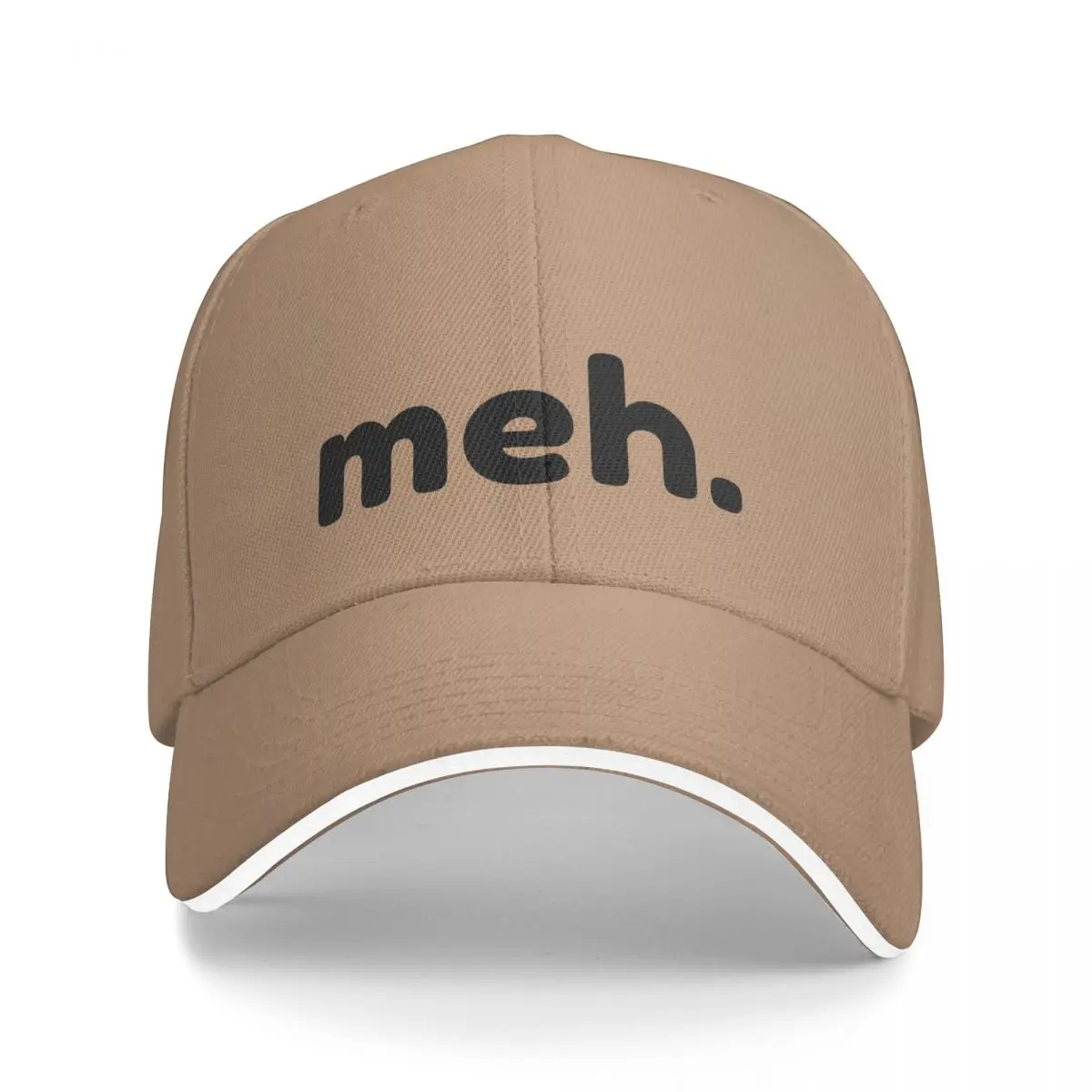 Meh. Funny Sarcastic NSFW Rude Inappropriate Saying Bucket Hat Baseball Cap luxury brand Winter hats for women Men's