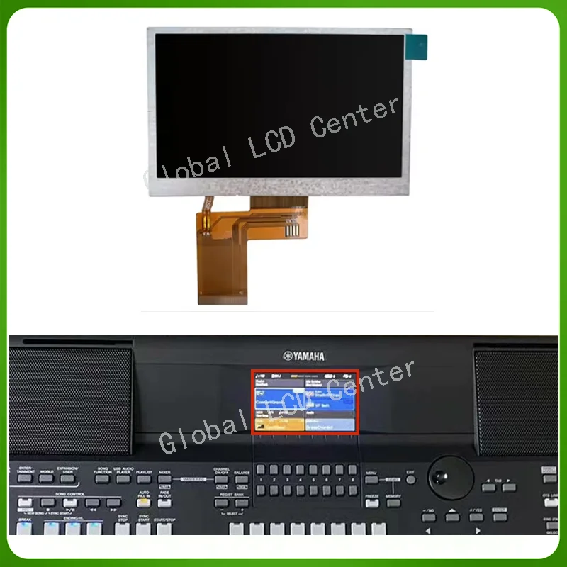 

4.3 inch LCD Display Screen For Yamaha PSR-SX600 PSR SX600 Matrix Screen Replacement Parts
