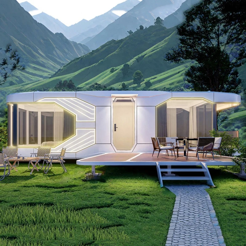 ti-X7 New Prefab Capsule Prefabrecated House Luxury Pod Container Hotel Mobile for Home Cabin Office House%