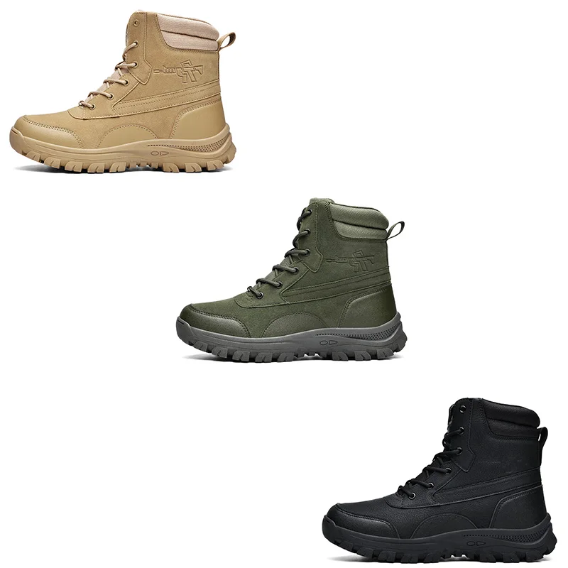 Botas tácticas de alta calidad para hombre, zapatos militares de la fuerza especial, con cremallera lateral, para exteriores, envío gratis, 2024