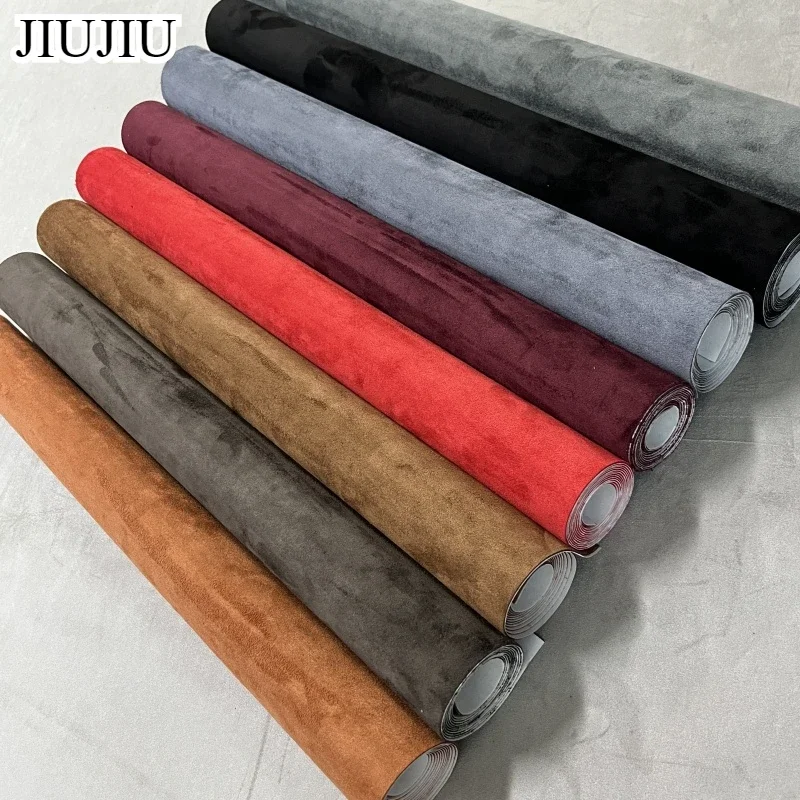 

Self Adhesive Suede Fabric Faux Suede PU Leather for Jewelry Box Craft Decor Self-adhesive Film for Car Interior Styling Decal