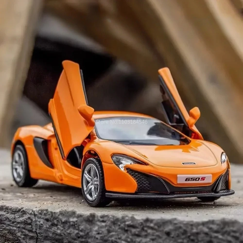 

1:36 650S супер спортивные семейные рождественские подарки для детей моделирование литья под давлением игрушечные транспортные средства модель автомобиля из сплава орнамент литье под давлением