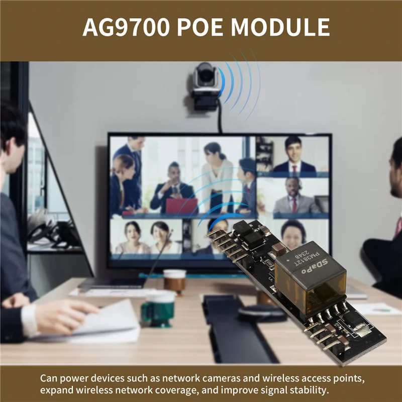 T31C-SDAPO DP9700 Version ohne Kondensator, Docking mit AG9700 POE-Modul 12 V 1 A