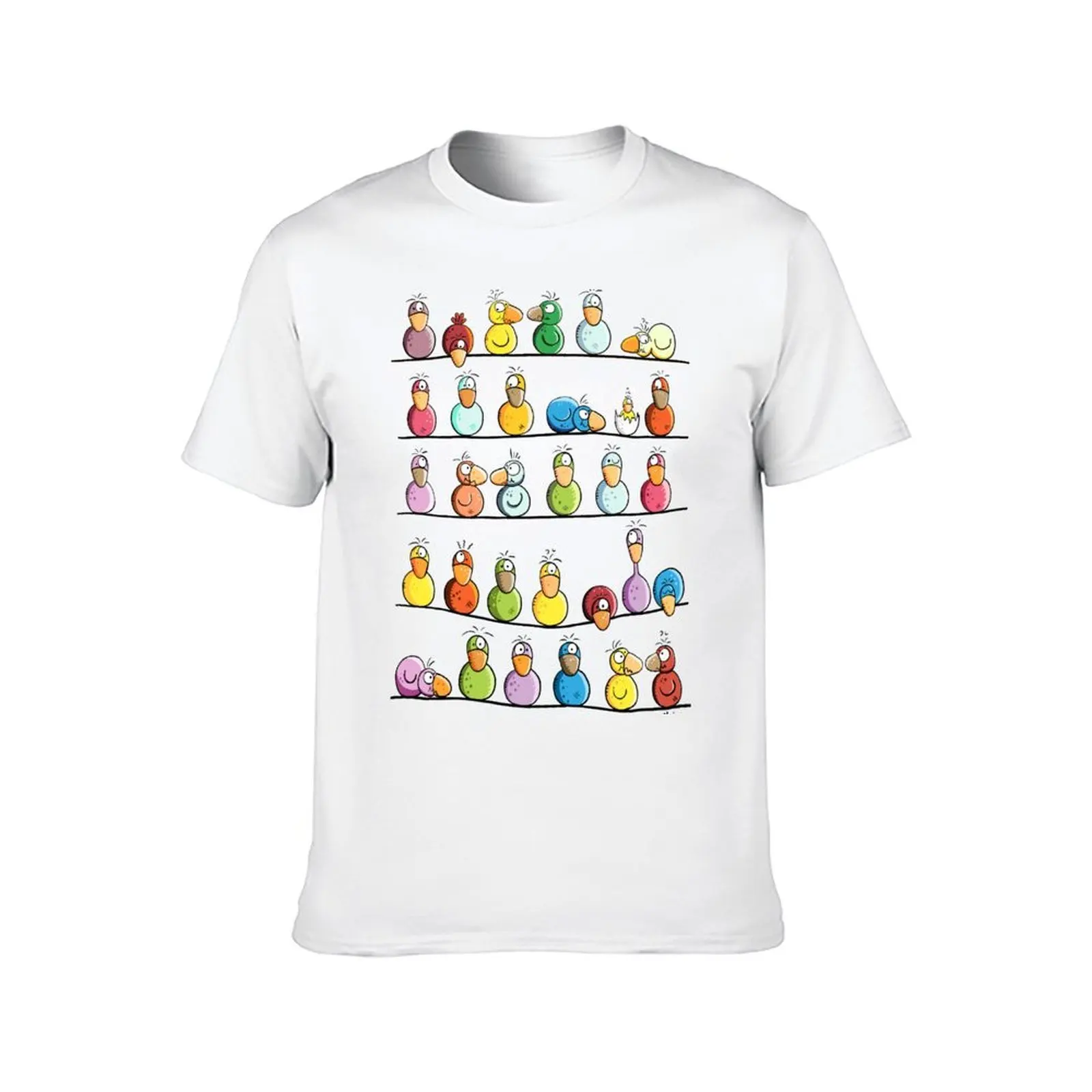 مضحك الملونة مزرعة الطيور تي شيرت رجل تي شيرت للرجال عادية الجرافيك تي شيرت للرجل تي شيرت رجل فاخر تي شيرت #2